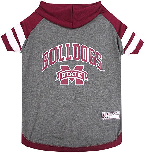 NCAA Mississippi State Bulldogs Hoodie for Dogs & Cats (X-Small / NCAA Dog Hoodie)