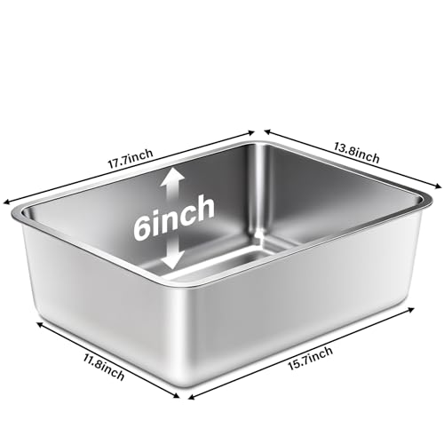 Stainless Steel Litter Box (Medium)