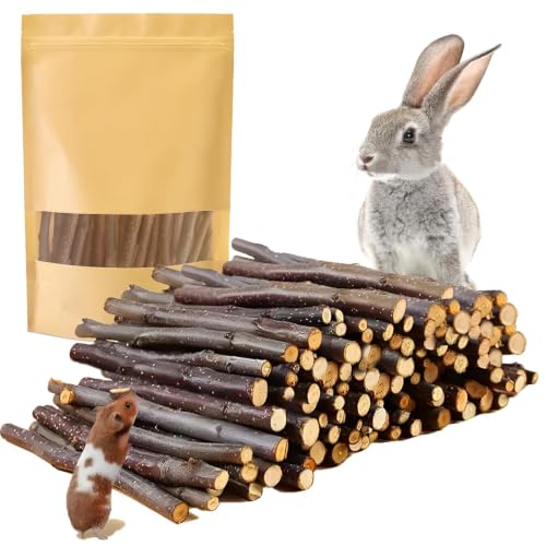 600g Organic Apple Sticks Small Animals Molar Wood Treats Toys for Chinchillas Guinea Pig Rabbits Hamster Gerbil Parrot Bunny Chew Stick Toys (1.33 Pound (Pack of 1))