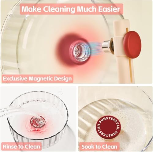 Super Silent Hamster Wheel 8.7 Inch (Tomato Red / Small(8.7 inch))