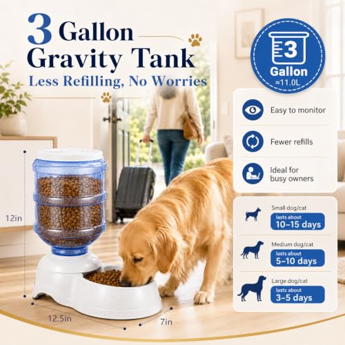 Automatic Dog Feeders (3 Gallon Feeder)