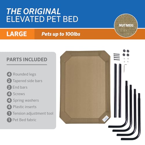 Original Elevated Dog Bed (Large Dog Bed / Nutmeg (Pack of 1))