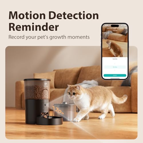 Automatic Cat Feeder with Camera and Water Fountain (Black)
