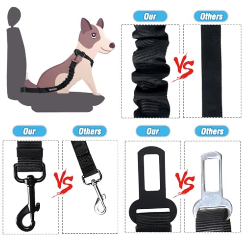 Dog Seat Belt (Set 01 Pack B-Blue)