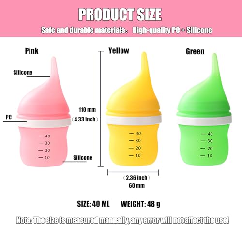 Kitten Bottles for Nursing (Yellow)