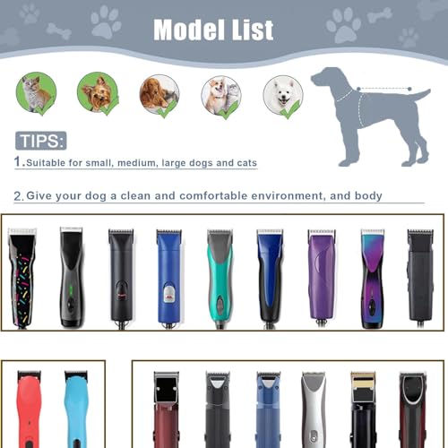 Wide Blade Dog Grooming Blades Compatible with Andis (3pcs/ #10w+30w+5fw)