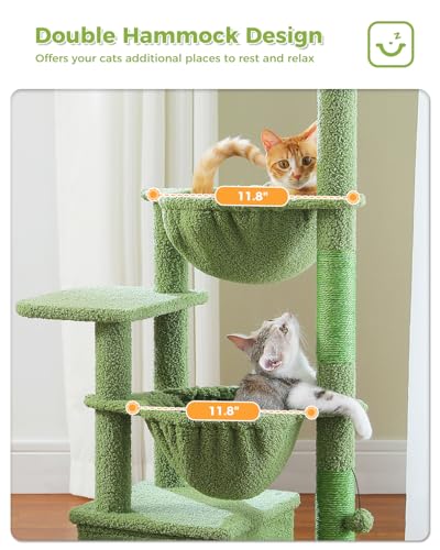 Cactus Cat Tree (47.6" / Cactus Green)