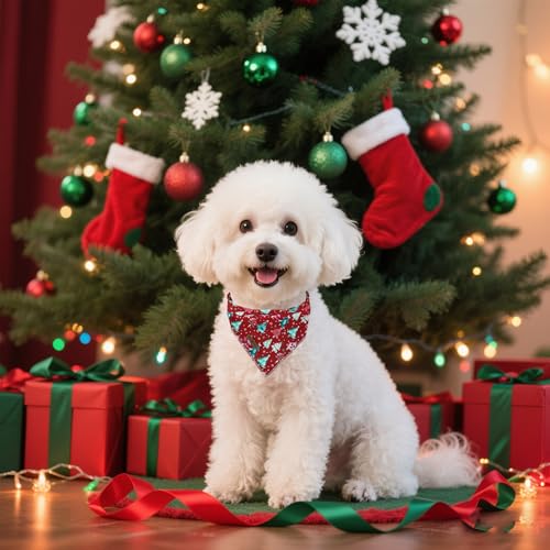 Christmas Dog Bandana (Xmas Tree / Small (Pack of 1))