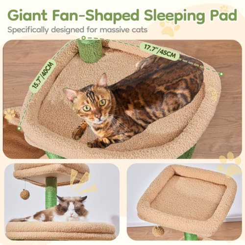Sturdy Cat Tree (Cactus / 58.7 Inches)