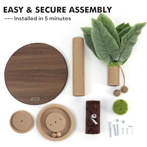 35"Cat Scratching Posts For Indoor Cat (Brown)