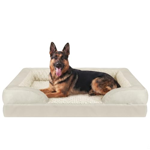 Orthopedic Extra Large Dog Bed (Beige / XXL (48"x 35"x 8"))