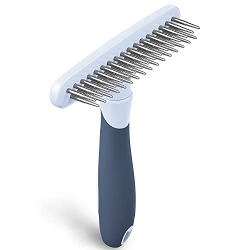 Dog rake deshedding dematting Brush Comb (Haze Blue)