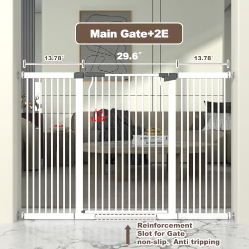 41" Extra Tall Cat Gate for Doorway (54.5-60.2''W)