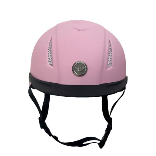 Shield Horse Riding Helmet with Adjust A Dial (X-Small / Light Pink)