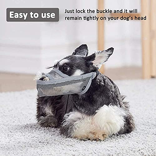 Dog Muzzle Anti Eating for Small Medium Large Dogs (XXXS)