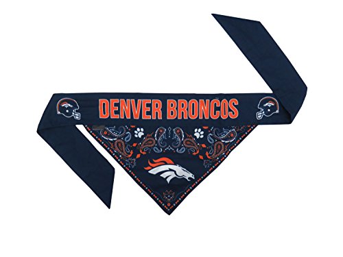 NFL Denver Broncos Pet Bandana (Denver Broncos / Small)