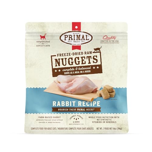 Primal Freeze Dried Raw Cat Food Nuggets (14 Ounce (Pack of 1))