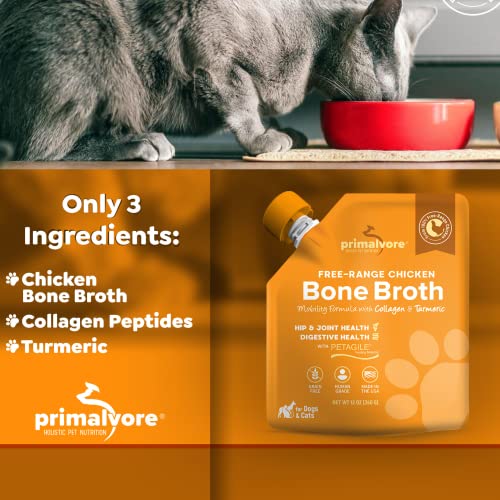 Free Range Bone Broth for Dogs &Cats (6 Pack)