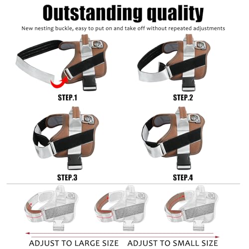 Dog Harness No (Small (Pack of 1) / Brown)