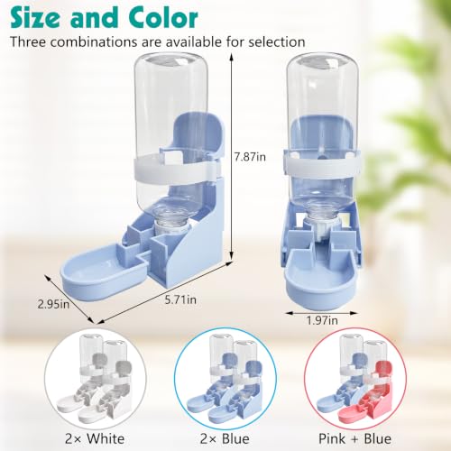 Rabbit Water Bottle (2PCS Water Dispenser, Blue)
