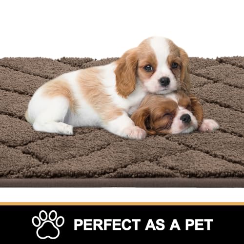 Dog Door Mat for Mud Paws (20" x 48" / Latte)