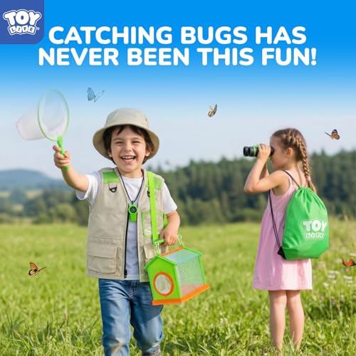 Kids Explorer Kit with Bug Catcher for Kids (18 PCS Dress-Up Explorer Set)