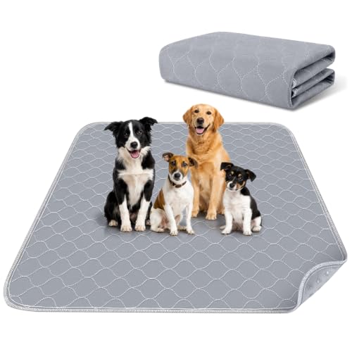 Reusable Pee Pads for Dogs Extra Large 60" x 48" Puppy Playpen Mat (48x60 Inch (Pack of 1))
