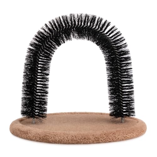 Self Grooming Massager and Scratcher Toy (Tan)