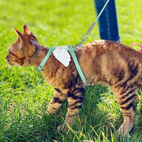 Cat Harness and Leash Set (Green)