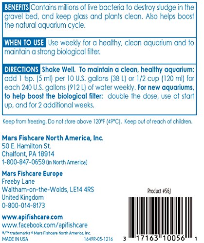 STRESS ZYME Freshwater and Saltwater Aquarium Cleaning Solution 32 (32-Ounce)