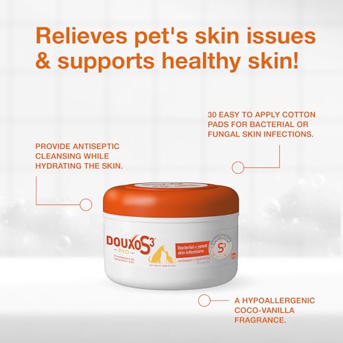 S3 PYO Pads 3% Chlorhexidine Wipes for Dogs and Cats