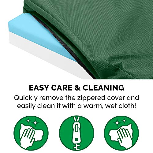 Water Resistant Cooling Gel Dog Bed for Large (Large / Forest)