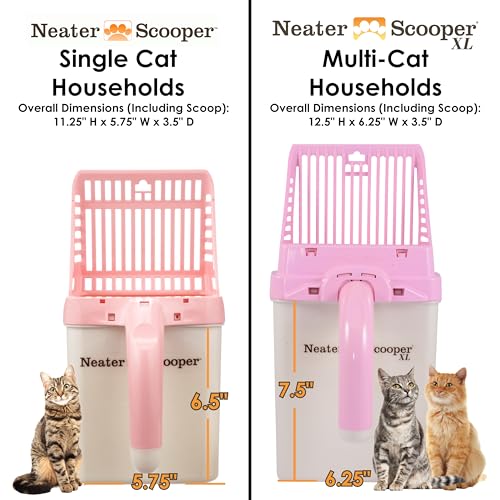 Neater Scooper XL Cat Litter Scoop (Pink / XL - 60 Bags)