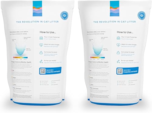 PrettyLitter Health Monitoring Cat Litter (6 LB (Pack of 2))