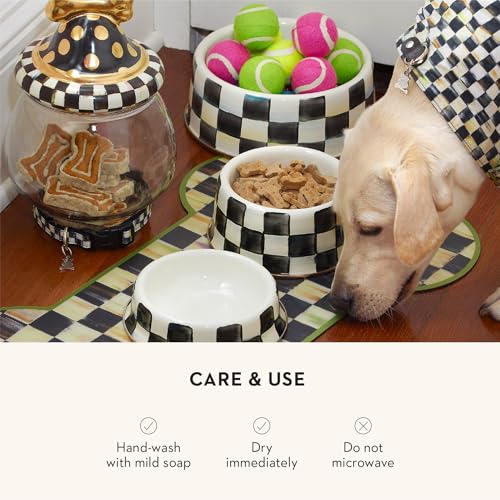 Enamel Pet Dish (Courtly Check / Large)