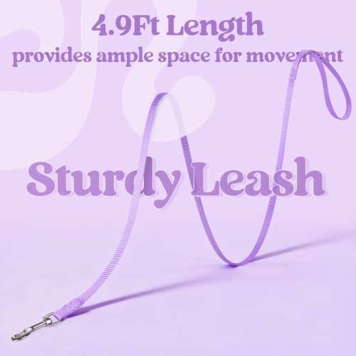 Cat Harness and Leash Set (XL / Light Purple)