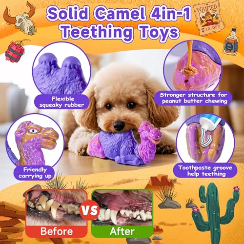 Tough Dog Chew Toys for Aggressive Chewers (Milk Flavor)