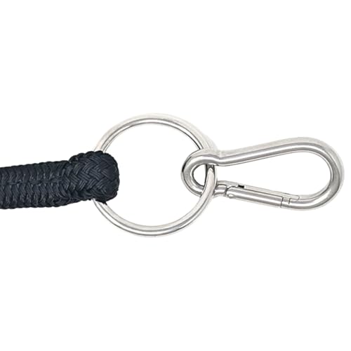 22' Long Line with SS O Ring and Carabiner (Burgundy Beige)