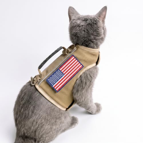 Cat Harness and Leash Set for Walking Escape Proof (Khaki / Xxl 19-26 lbs)