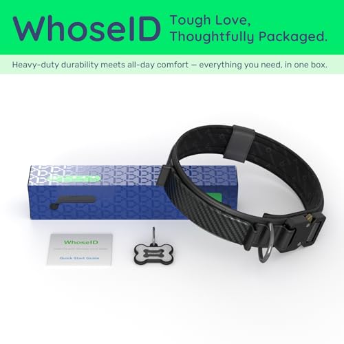 Premium Tactical Dog Collar (Classic Black / XL: Fits Neck 20.5"-24.5")