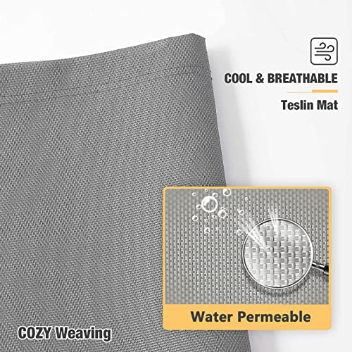 Chew Proof Elevated Dog Bed (Gray / 42.0"L x 30.0"W x 7.0"Th)