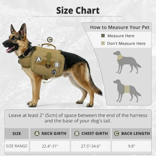 Dog Backpack & Saddle Bag (Brown)