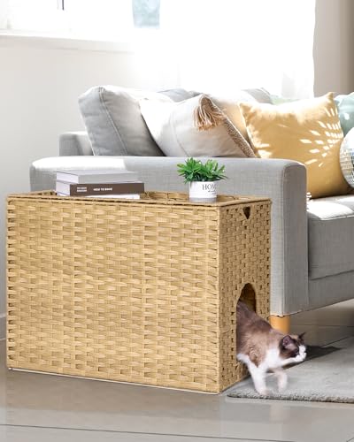 Large Cat Litter Box Enclosure (30.3'' L X 18.2'' W X 20.5'' H / Natural)