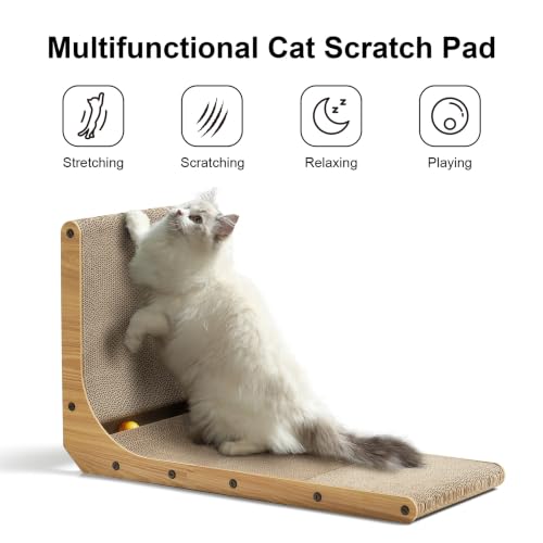 Cat Scratcher (1 Pack 26.8 in Wood Color)
