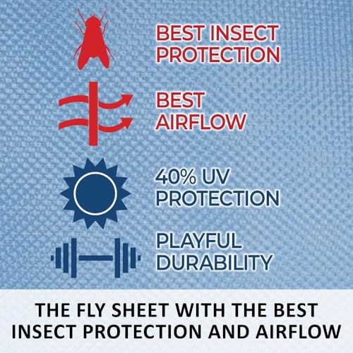 Mosquito Mesh II Adjusta (Horse Size 76 / VTEK Open Front Surcingle / Blue)