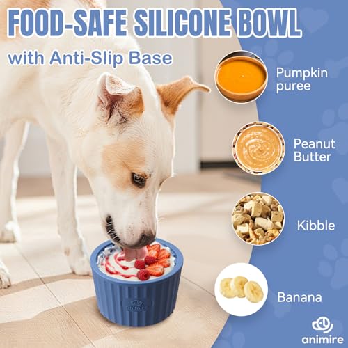 Dog Lick Bowl (M-L / Deep Blue)