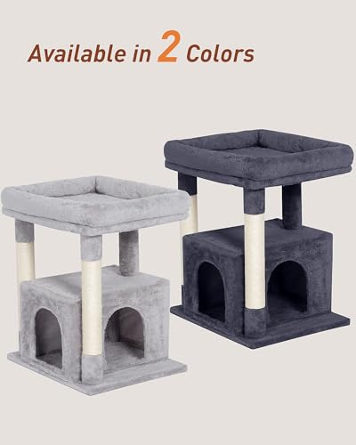 23.6" Cat Tree for Large Cat (Light Gray)