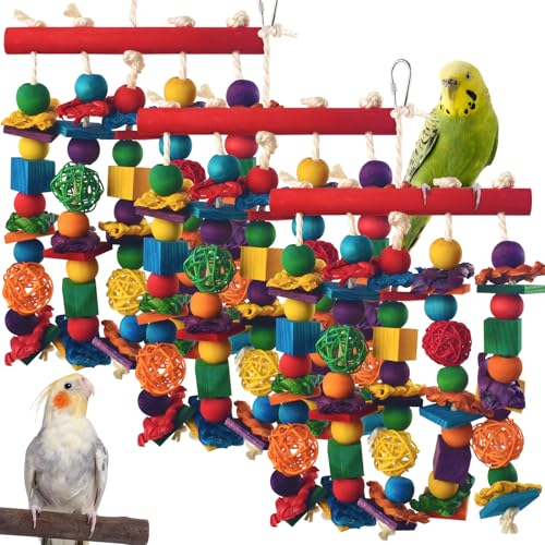 Bird Toys 3PCS Parrot Foraging Hanging Toy (3 PCS)