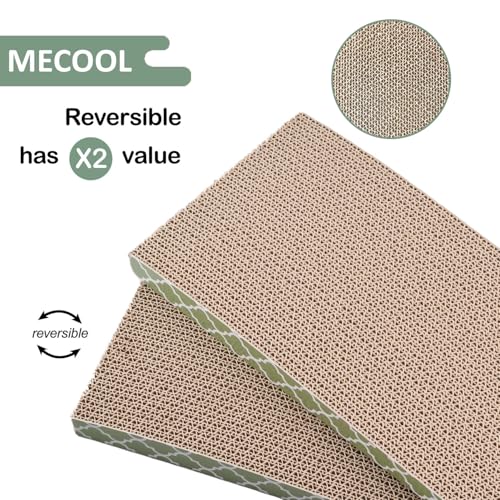 Cat Scratcher Cardboard Scratching Pads Scratch with Catnip 2PCS Reversible Corrugated Cardboard (M-2PCS)
