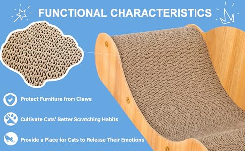 Cat Scratcher Cardboard Bed (Sofa Yellow)